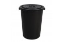Heavy Duty Pail w/Cover 32Gal (Black)