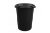 Heavy Duty Pail w/Cover 32Gal (Black)