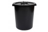 26 Gallon Heavy Duty Pail with Cover (Black)