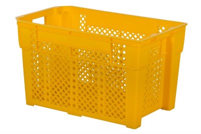 Industrial Stackable Basket - Yellow