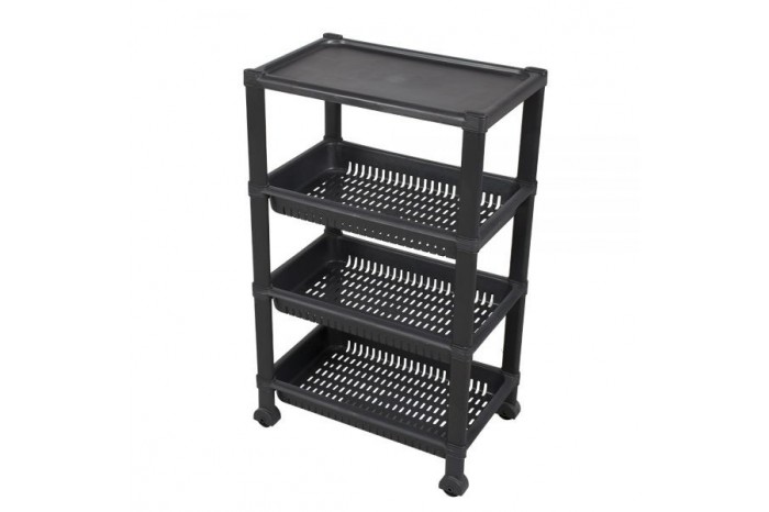 Rectangular Tray w/Wheel (N) – 4 Tiers