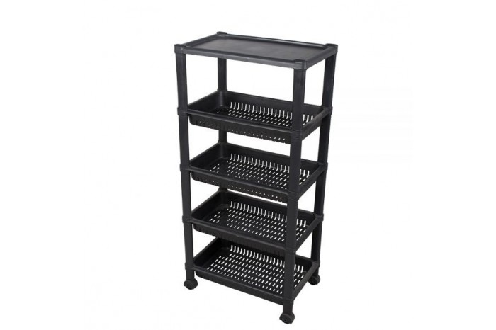 Rectangular Tray w/Wheel (N) – 5 Tiers