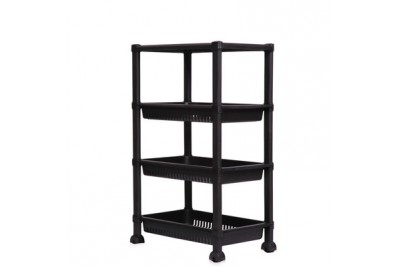 4 Tiers Rectangular Tray with Wheel