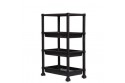 4 Tiers Rectangular Tray with Wheel