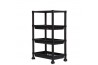 4 Tiers Rectangular Tray with Wheel