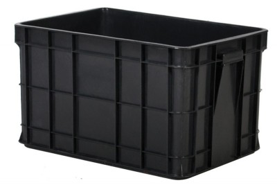Industrial Stackable Container - Grey / Black