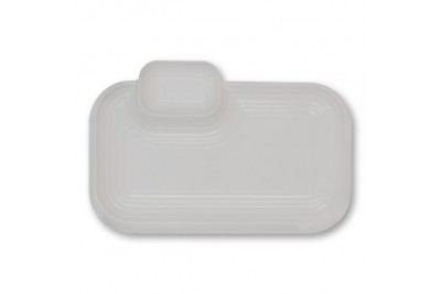 Rectangular Plate with Sauce Compartment 2197