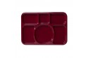 Rectangular 6 compartment Plate 2191