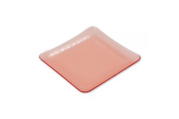 Square Transparent Colored Plate 2212