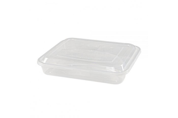 Rectangular 3 Compartments Container 1200ml
