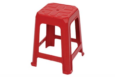 Plastic Stool - Red