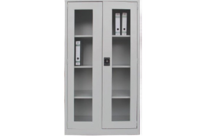 Full Height Cupboard with Glass Sliding Door c/w 3 Adjustable Shelf