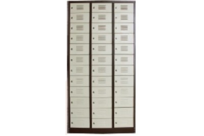 36 Compartment Steel Locker with Steel Swinging Door c/w Camlock