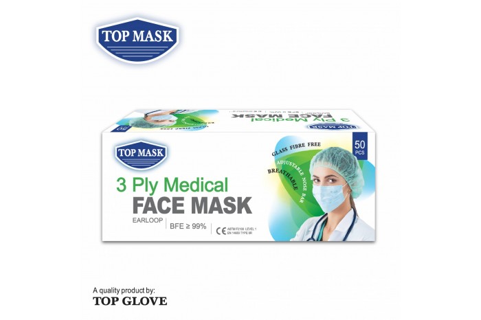 Top Mask 3 Ply Medical Face Mask
