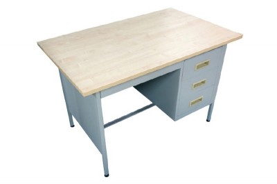 4' Single Pedestal Desk