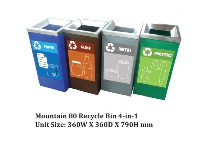 MOUNTAIN 80 RECYCLE BIN 4-IN-1