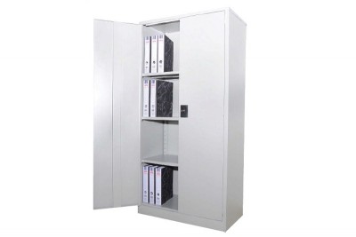 Full Height Cupboard w Steel Swinging Door c/w 3 Adj Shelf