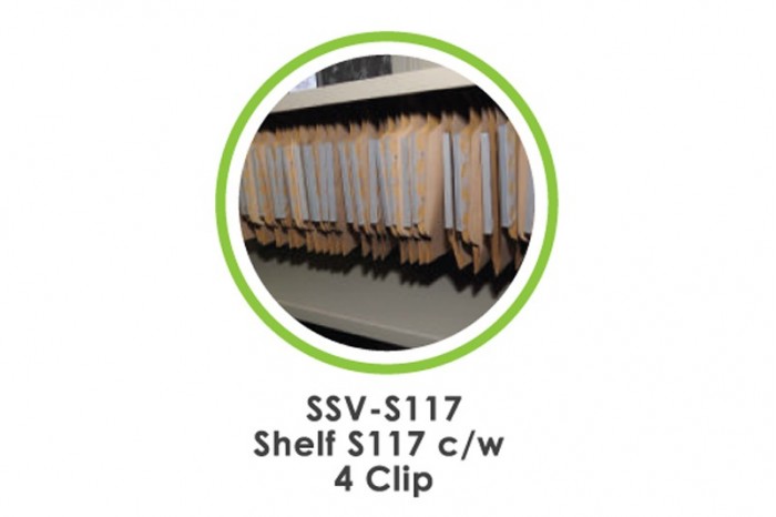 Shelf S117 c/w 4 Clip