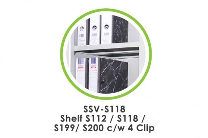 Accessories - Lateral Shelf S118 c/w 4 Clip