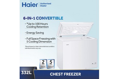 Haier Chest Freezer 6-in1 (319L capacity)
