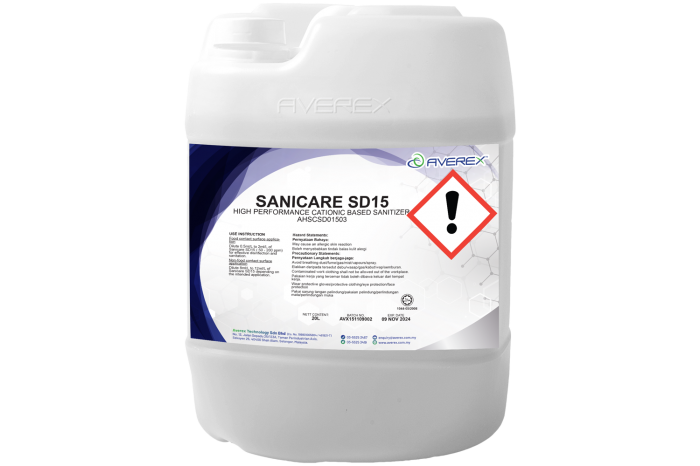 High Performance Cationic Based Sanitizer (SANICARE SD15)