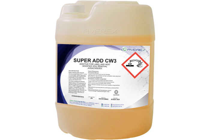Additive for Label and Heat Modified Soil Removal (SUPER ADD CW3)