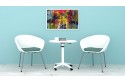 Round Shape Height Adjustable Table
