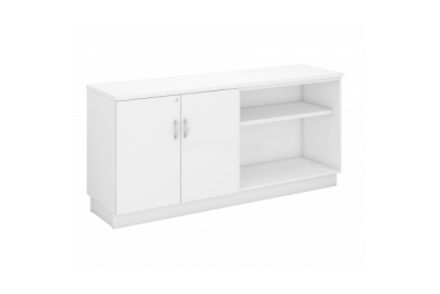 OPEN SHELF + SWINGING DOOR LOW CABINET