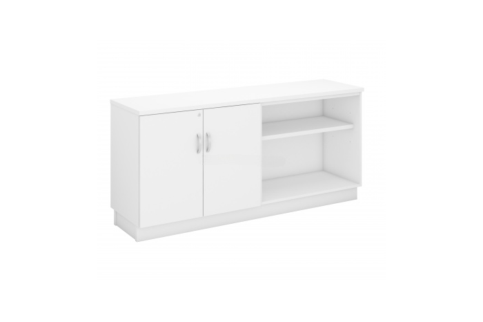 OPEN SHELF + SWINGING DOOR LOW CABINET