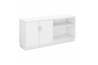 OPEN SHELF + SWINGING DOOR LOW CABINET