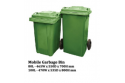 Mobile Garbage Bin 2-Wheel (80 / 100 Liters)