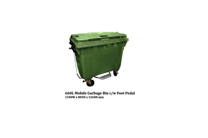 Mobile Garbage Bin 660L