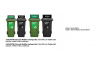 Recycle Mobile Garbage Bin c/w Turbo Lid (2 in 1W)