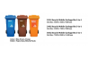 Recycle Mobile Garbage Bin 3 In 1 (120L / 240L / 360L)
