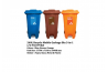 240L Recycle Mobile Garbage Bin C/W Foot Pedal (3 In 1)
