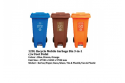 120L Recycle Mobile Garbage Bin c/w Foot Pedal (3 In 1)