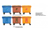 660L Recycle Mobile Garbage Bin (3 in 1)