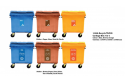 1100L Recycle Mobile Garbage Bin (3 in 1)