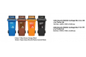 Recycle Mobile Garbage Bin 4 In 1W c/w Turbo Lid (120L / 240L)