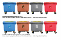 660L Recycle Mobile Garbage Bin / c/w Foot Pedal  (4 in 1)