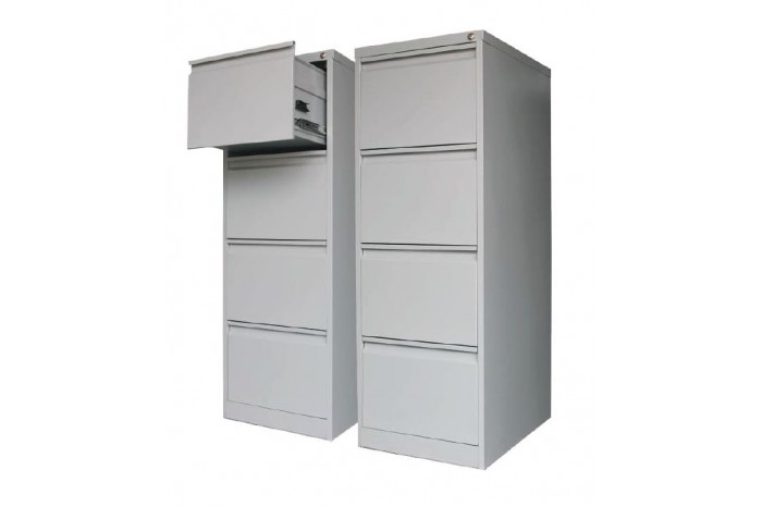 4 Drawer Filing Cabinet with Goose Neck Handle