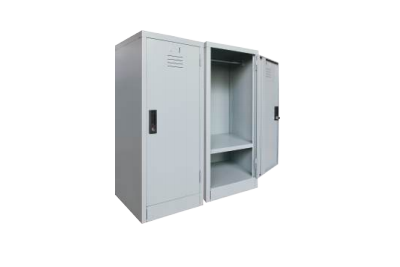 HALF HEIGHT 1 COMPARTMENT STEEL LOCKER WITH HADLE CAMLOCK C/W 1 CLOTH HANGING BAR & 1 FIXED SHELF