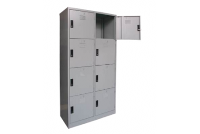 8 COMPARTMENT STEEL LOCKER WITH HANDLE CAMLOCK (ECONOMY)