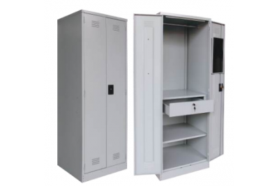 F.H Wadrobe c/w 1 Mirror, 1 Cloth Bar, 1 Drawer & 1 Shelf. (ECONOMY)