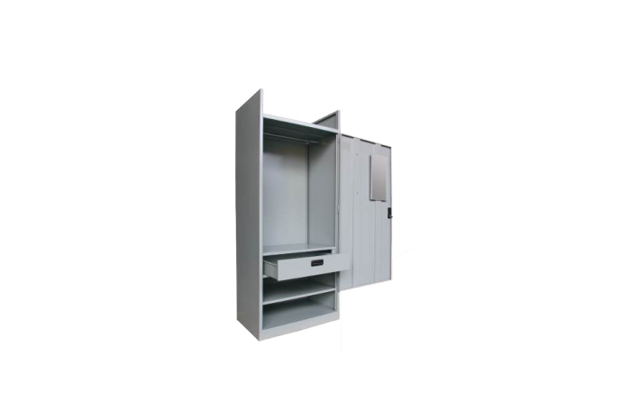 F.H Wadrobe c/w 1 Mirror, 1 Cloth Bar, 1 Drawer , 1 Shelf & 1 Storage Space