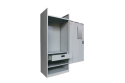 Full Height Wadrobe c/w 1 Mirror, 1 Cloth Bar, 1 Drawer , 1 Shelf & 1 Storage Space (ECONOMY)