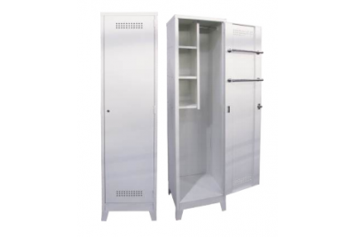 1 Compartment Steel Locker with 2 Side Hange, 3 Compartment & Leg Stand (ECONOMY)