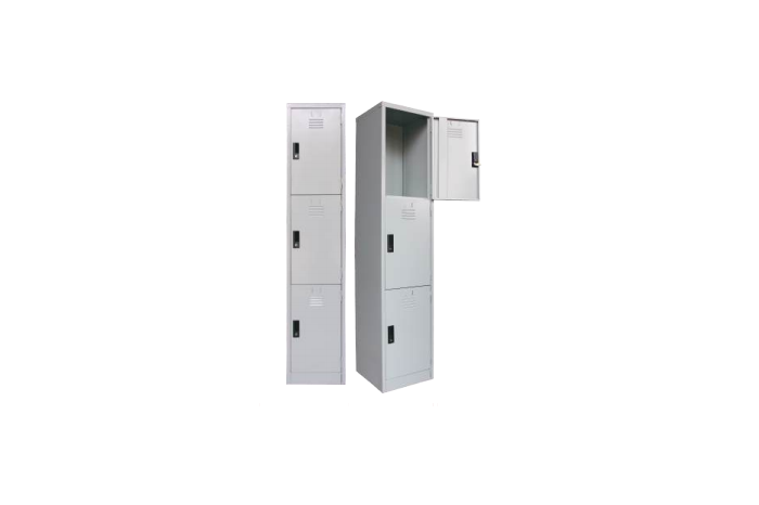 3 Compartment Steel Locker