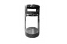 Powder Coated Transparent Bin Round c/w Dome Top & Bag Holder