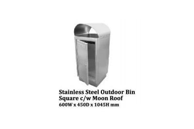 Stainless Steel Bin Square c/w Open Top